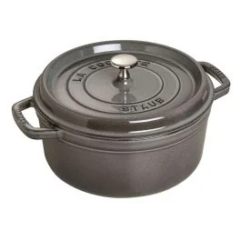 CASSERUOLA COCOTTE TONDA CM 24 GRIGIO GRAFITE