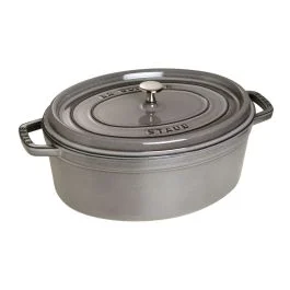 CASSERUOLA COCOTTE OVALE CM 29 GRIGIO GRAFITE