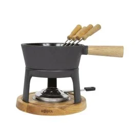 SET FONDUTA IN GHISA PER FORMAGGIO PRO NERO