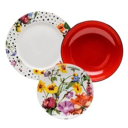 FLOR SERVIZIO PIATTI TAVOLA 18 PZ