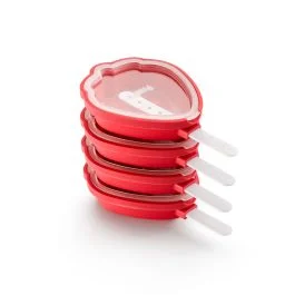 STAMPO PER GELATO E GHIACCIOLI FRAGOLA ROSSO 4 PZ