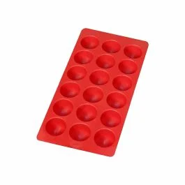 FORMAGHIACCIO SILICONE 18 SFERE ROSSO