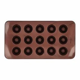CHOCOLATERIE STAMPO IN SILICONE PER CIOCCOLATINI A CIAMBELLA 2 PZ
