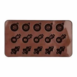 CHOCOLATERIE STAMPO IN SILICONE PER CIOCCOLATINI NATALE 2 PZ