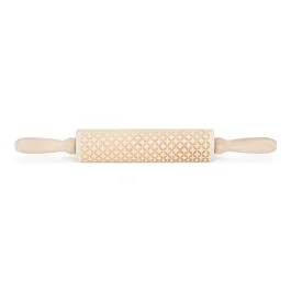 MATTARELLO DECORATORE IN LEGNO ROMBO 20 CM