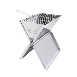 BARBEBOOK BBQ PORTATILE PIEGHEVOLE SILVER CON ACCESSORI