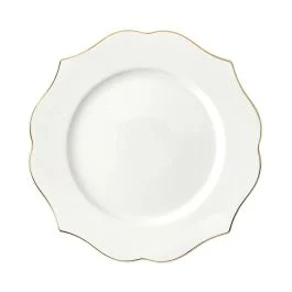 BURANO PIATTO PORTATA 30 CM BORDO ORO