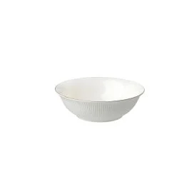 PLISSE INSALATIERA 23 CM A FALDA CANNELLATA BORDO ORO