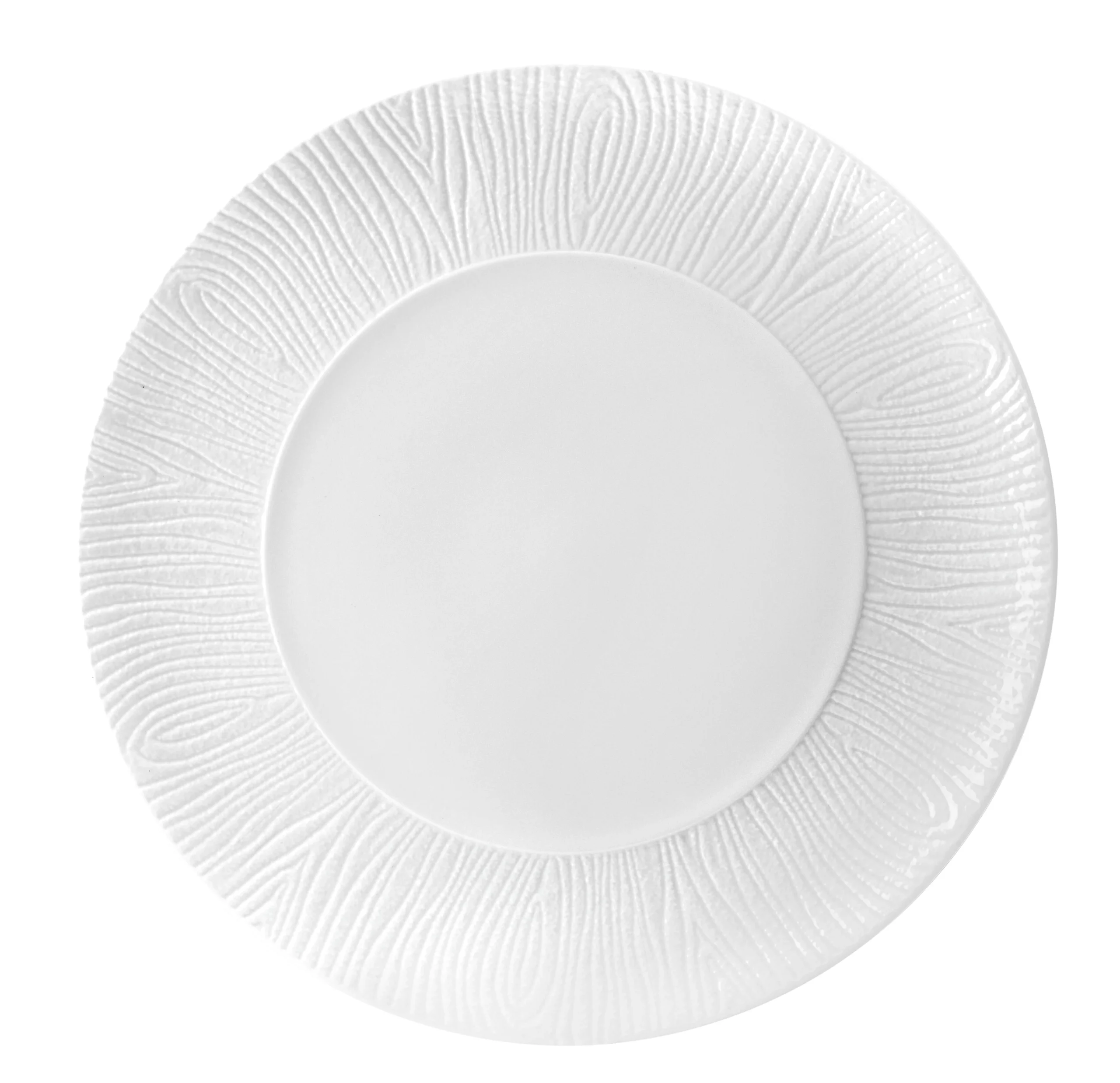 Fade Wood Piatto Portata D 31 Cm Bianco