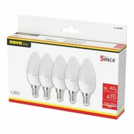 LAMPADE LED OLIVA E14 6W 220-240V 3000K A+ PENTAPACK BOX