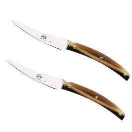 CONVIVIO NUOVO COLTELLO DA TAVOLA MANICO IN CORNOTECH CONFEZIONE 2 PZ