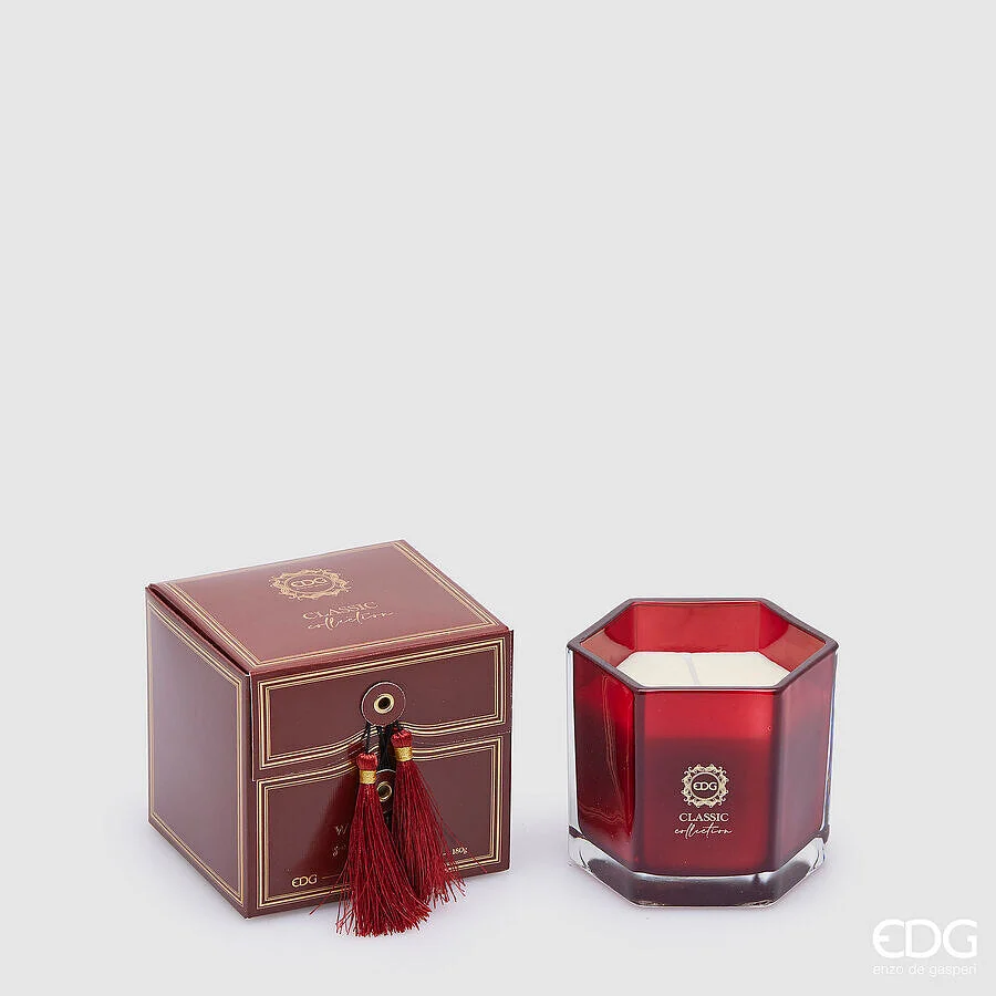EDG Enzo De Gasperi Candela Classic con Profumo H 8,5 Cm D 8,5 Cm Wild Ginger
