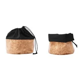 SACCHETTO PORTAPANE SMALL 16 CM NERO