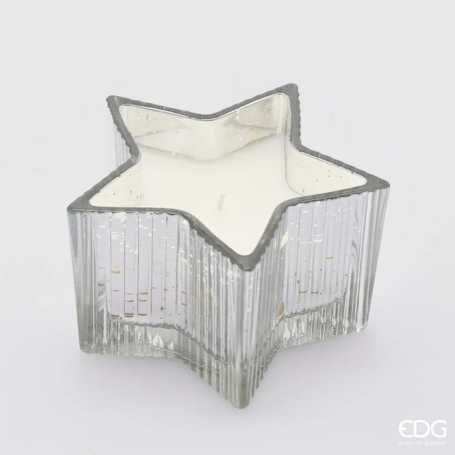 EDG Enzo De Gasperi Candela Stella H 8 Cm D 13,5 Cm Vanilla Scatola Regalo