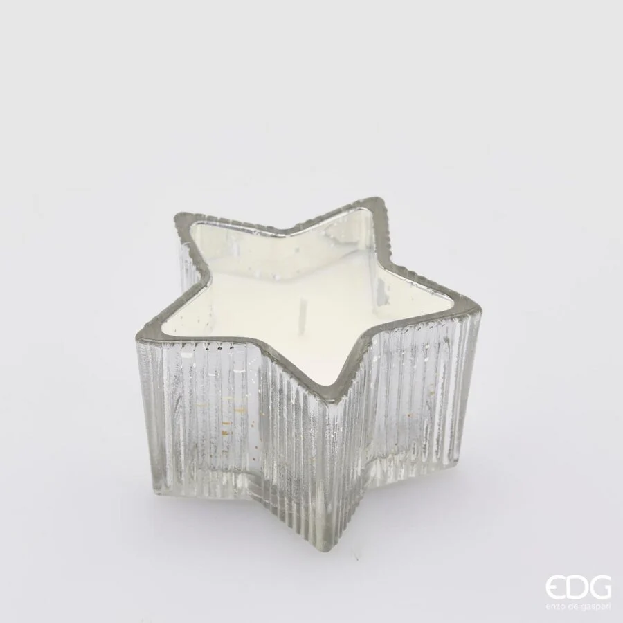 EDG Enzo De Gasperi Candela Stella H 6,5 Cm D 10,5 Cm Vanilla Scatola Regalo