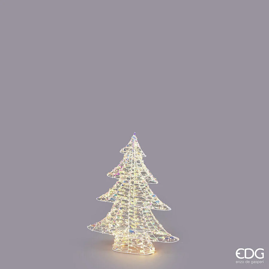 EDG Enzo De Gasperi Albero di Natale Led Stripes 720 MicroLed H 58 Cm L 48 Cm L 9,5 Cm Natural