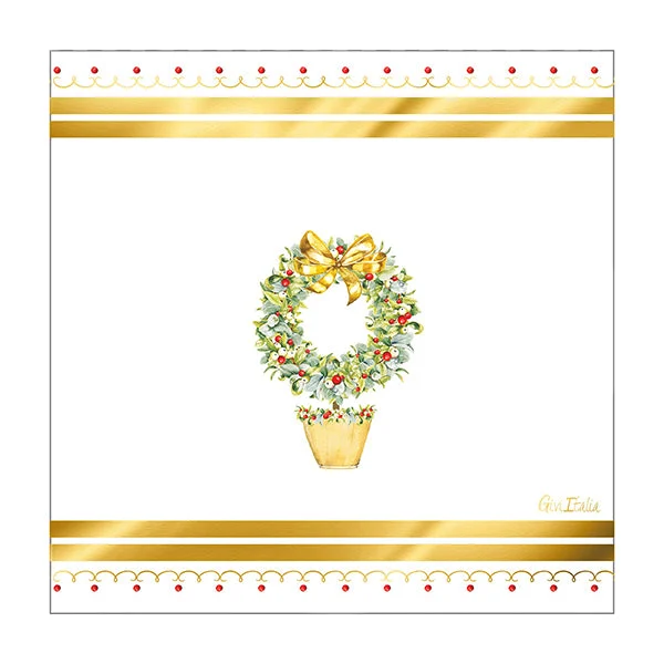 Givi Tovaglioli Natale Joyeux Noel 33 x 33 Cm 16 Pz