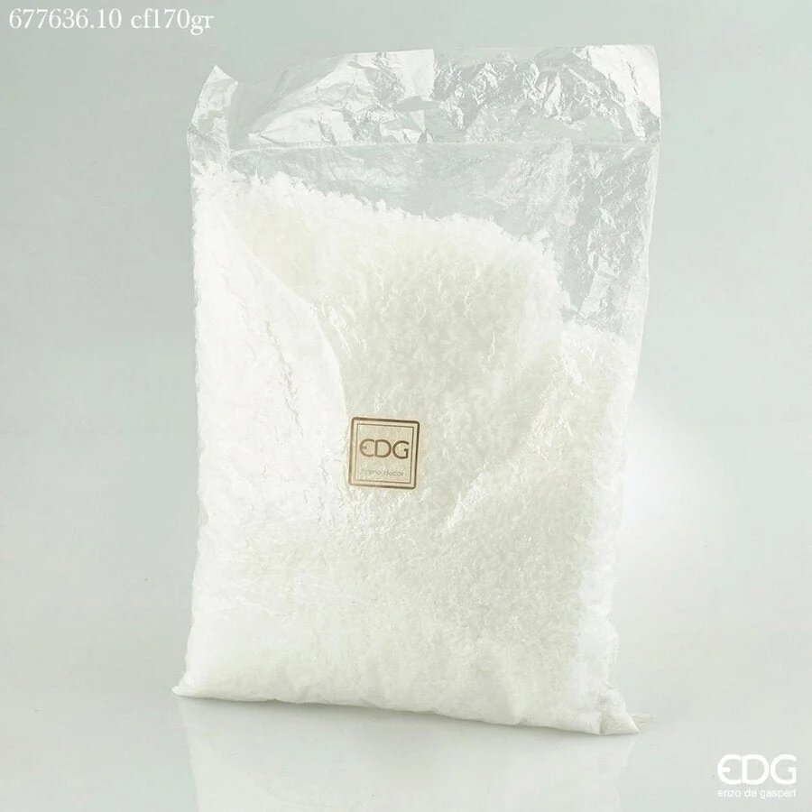 EDG Enzo De Gasperi Neve Artificiale Sbriciolata Natale 170 Gr Bianco