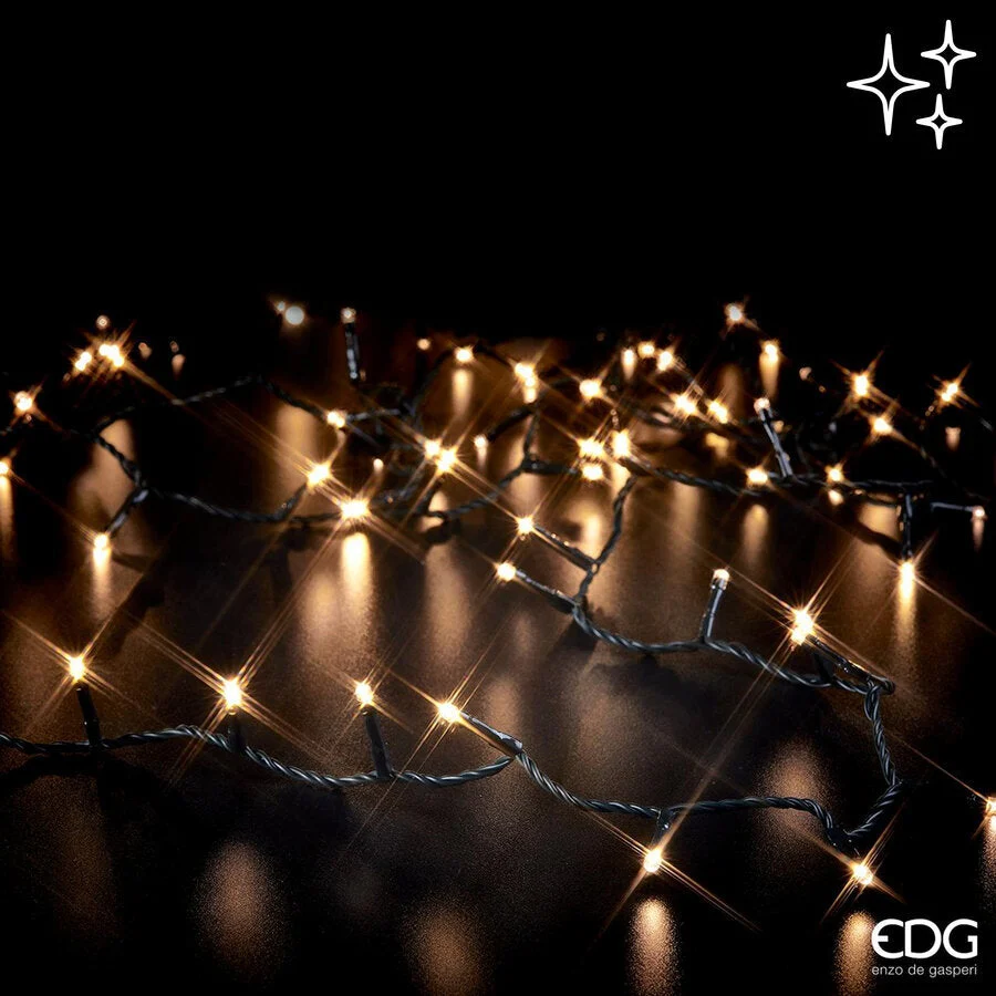EDG Enzo De Gasperi Luci Natale MiniLed X 1.000 50 + 3 Mt Ivory