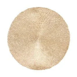 CAPELINNI TOVAGLIETTA TONDA PVC ORO D.38CM