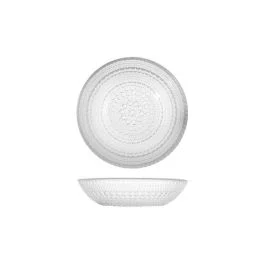 VENERE PIATTO IN VETRO TRASPARENTE FONDO 21 CM
