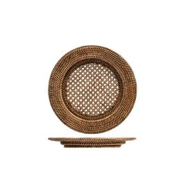 RATTAN SOTTOPIATTO TONDO CON ALA CM 32