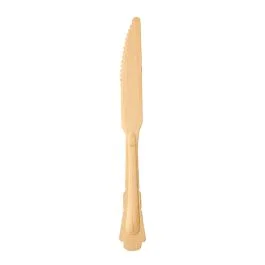 PURE COLTELLI DI LEGNO NATURALE 20,5 CM 6 PZ VINTAGE