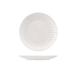 LOTUS PIATTO PIANO 27 CM BIANCO