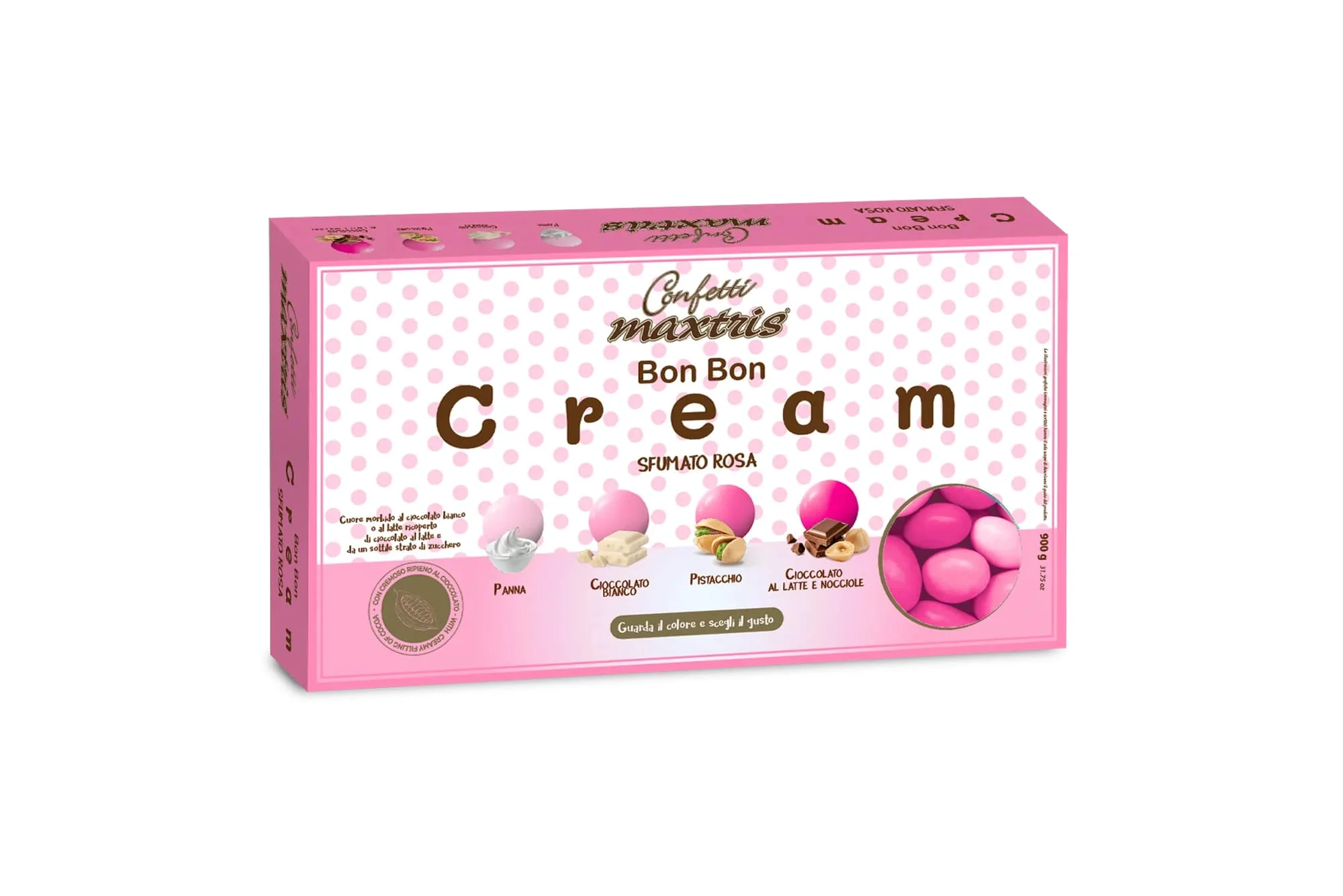 Maxtris Confetti Bon Bon Cream Sfumato Rosa 900 Gr