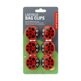 CLIPS CHIUDI SACCHETTO LADYBUG S/6