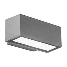 APPLIQUE DA ESTERNO PALLADIO SILVER - 1XE27 - 220X120X90MM