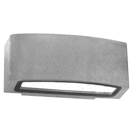 APPLIQUE DA ESTERNO MICHELANGELO SILVER - 1XE27 - 220X120X90MM