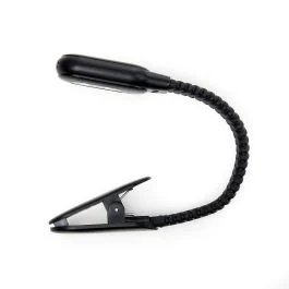 LAMPADA DA LIBRO RICARICABILE USB CON PINZA