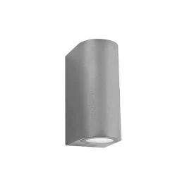 APPLIQUE DA ESTERNO TIZIANO SILVER - 2XGU10 - 150X92X68MM