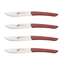 SET 4 COLTELLI BISTECCA COLOR ROSSO