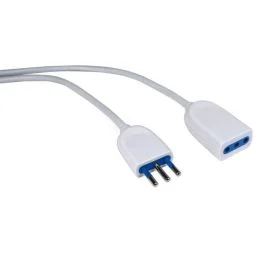 PROLUNGA SPINA/PRESA 10A CAVO 5MT 3X1MM BIANCO - BLISTER