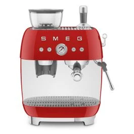 50' STYLE MACCHINA DA CAFFE' ESPRESSO CON MACINACAFFE' ROSSA