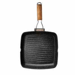 BISTECCHIERA ANTIADERENTE 26X26 CM CON MANICO PIEGHEVOLE