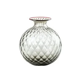 VASO MONOFIORE BALLOTON D.18 CM TALPA FILO ROSSO H.20,5 CM