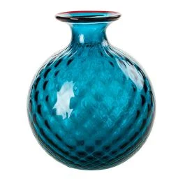 VASO MONOFIORE BALLOTON D.21,5 CM ORIZZONTE FILO ROSSO H.24,5 CM