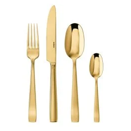 FLAT SERVIZIO DI POSATE ORO 24 PZ