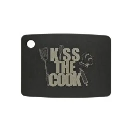 TAGLIERE IN FIBRA DI LEGNO "KISS THE COOK" 20,3X15 CM