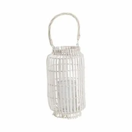 LANTERNA IN BAMBOO WHITE 20X54H