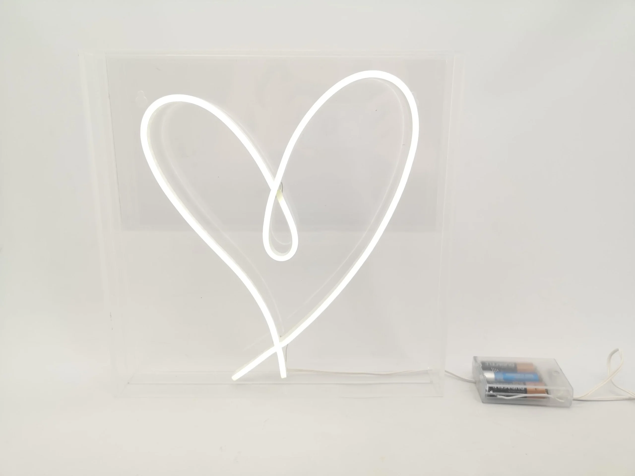 Vimin Box Cuore Led Stilizzato in Box Acrilico