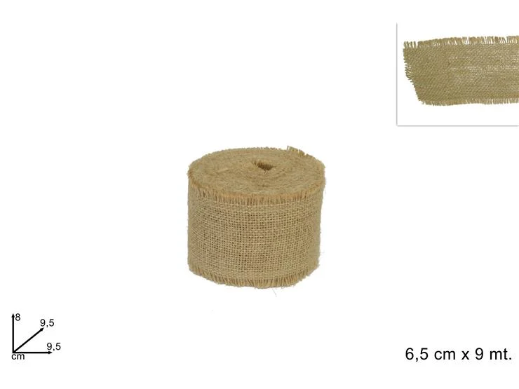 DUE ESSE DISTRIBUZIONI Rotolo Juta H 6,5 Cm L 9 Mt Avana