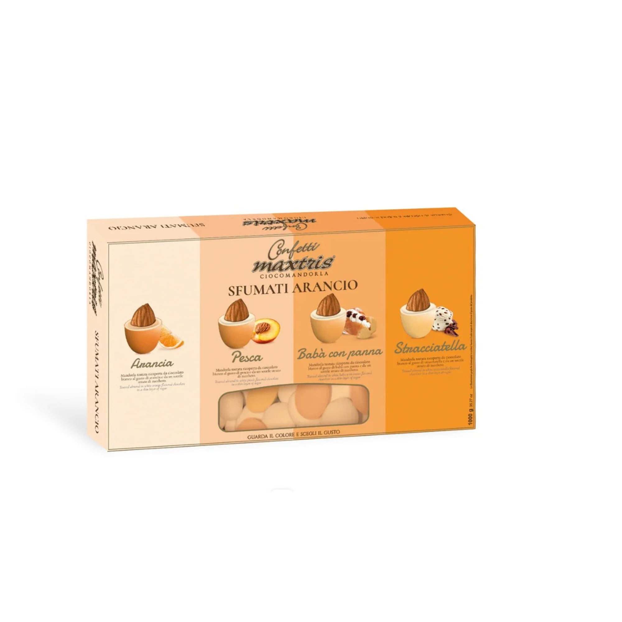 Maxtris Confetti Ciocomandorla Sfumati Arancione 1 Kg