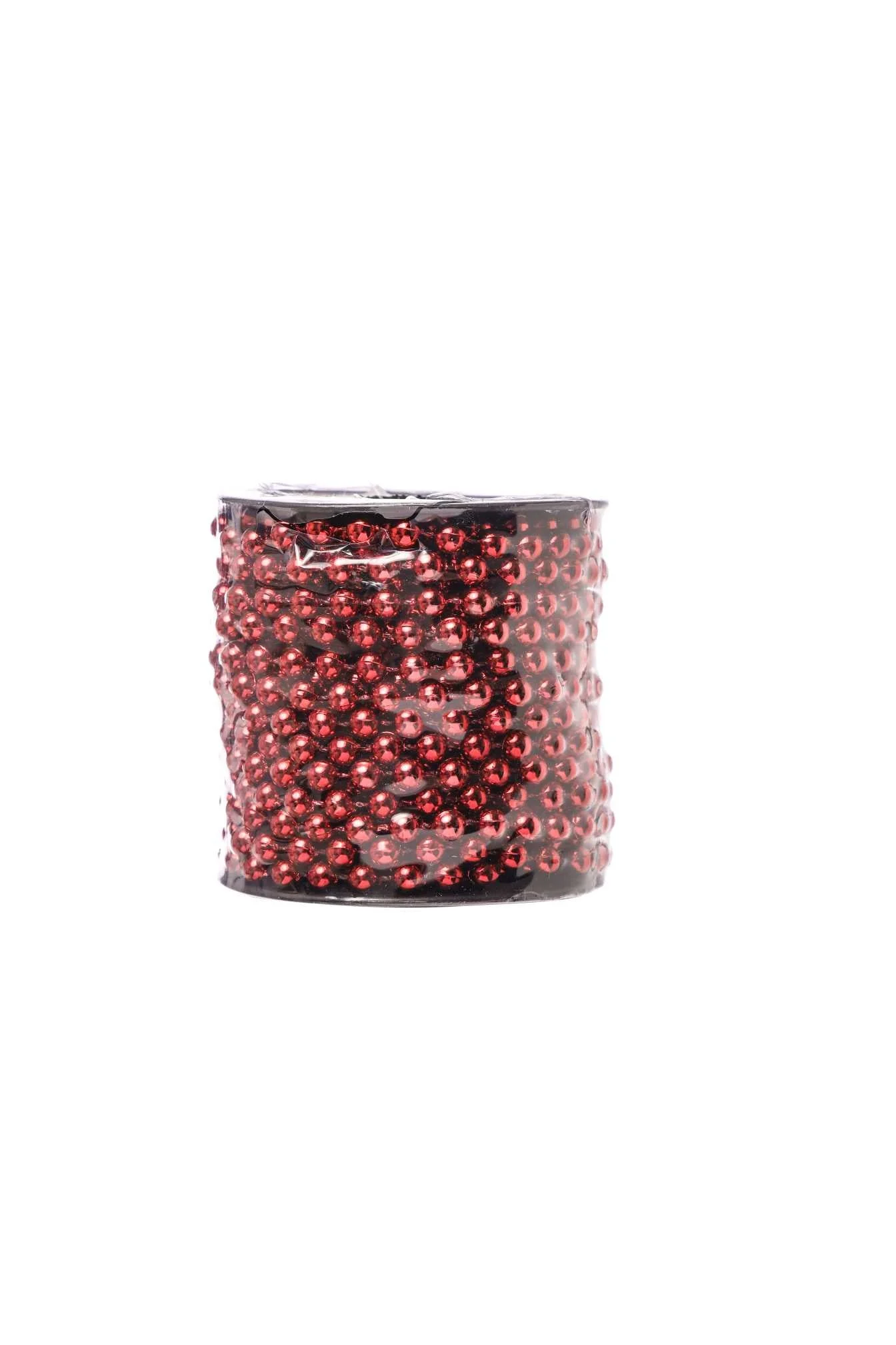 ARPIMEX Ghirlanda Perle Natale D 6 Mm L 10 Mt Plastica Rosso