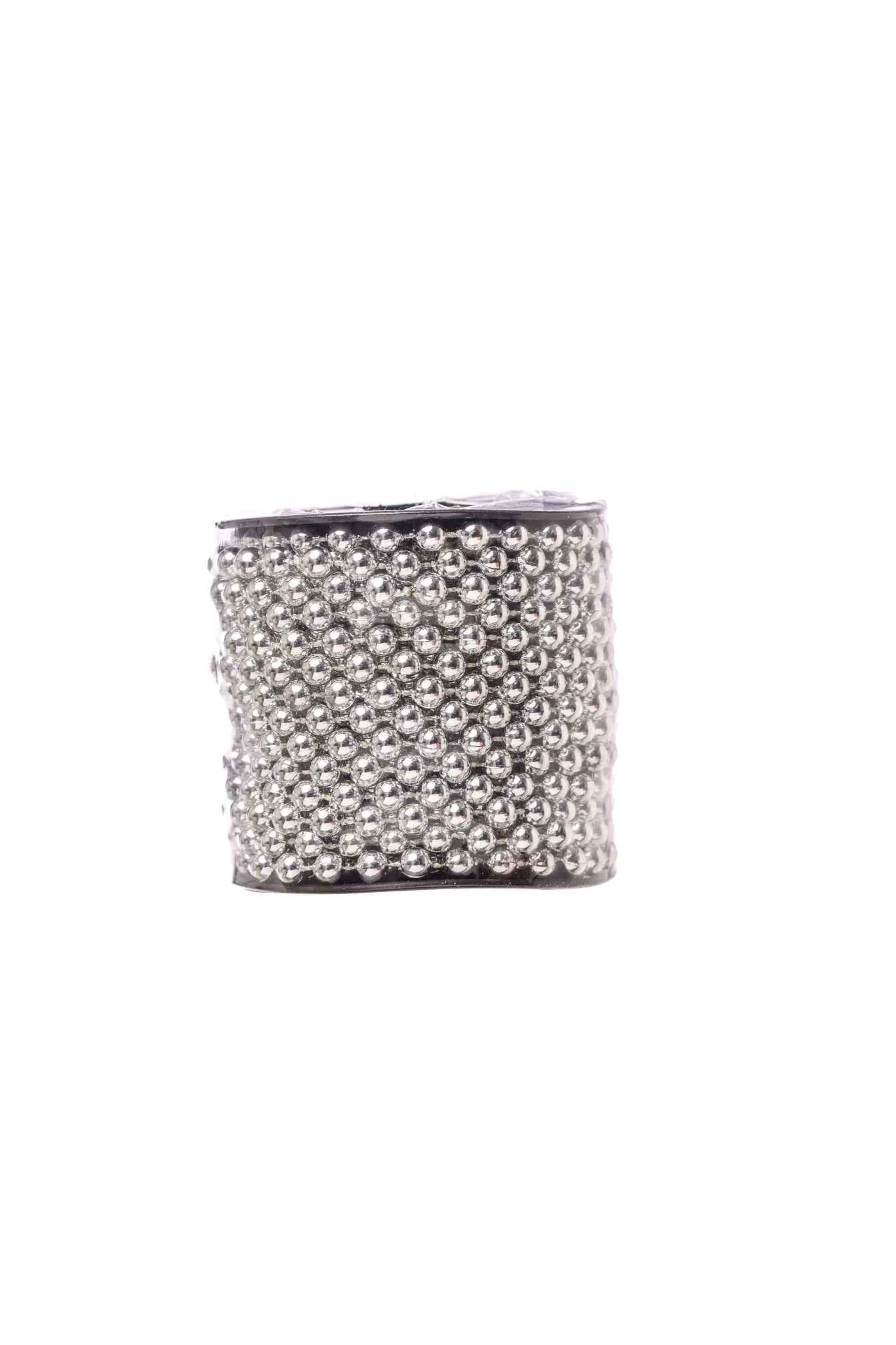 ARPIMEX Ghirlanda Perle Natale D 6 Mm L 10 Mt Plastica Argento