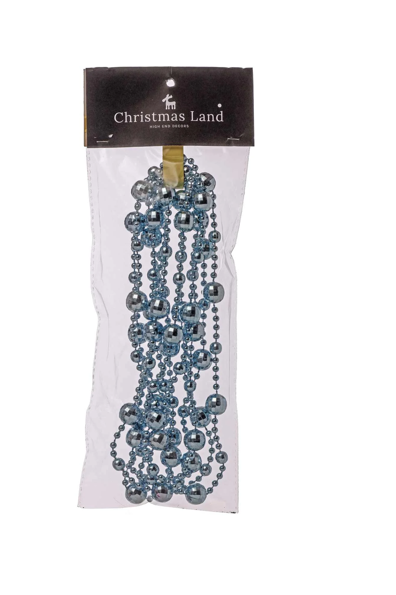 ARPIMEX Collana Natale Perle Plastica D 14 Mm 2,7 Mt Blu
