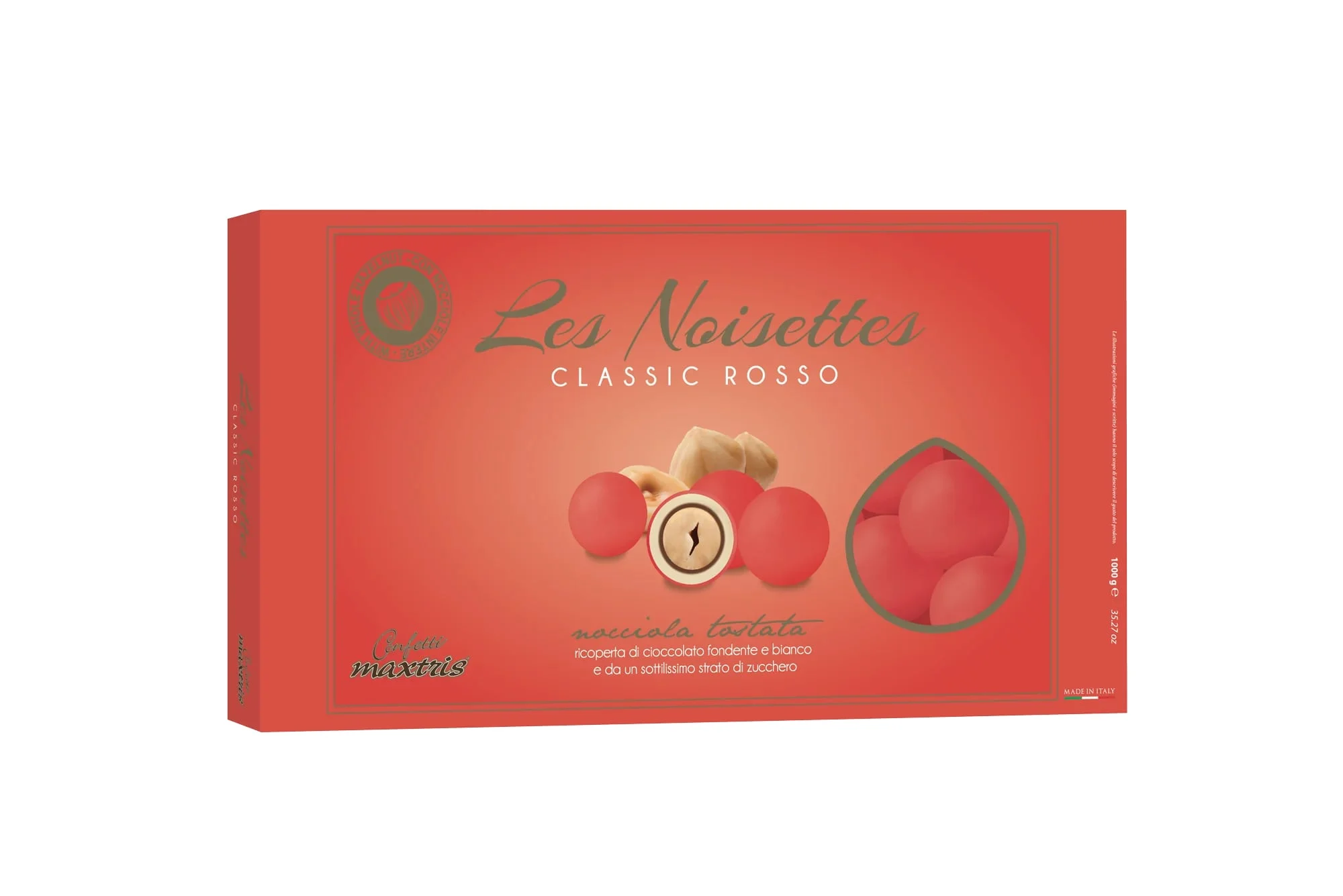 Maxtris Confetti Cioconocciola Les Noisette Classic Rosso 1 Kg